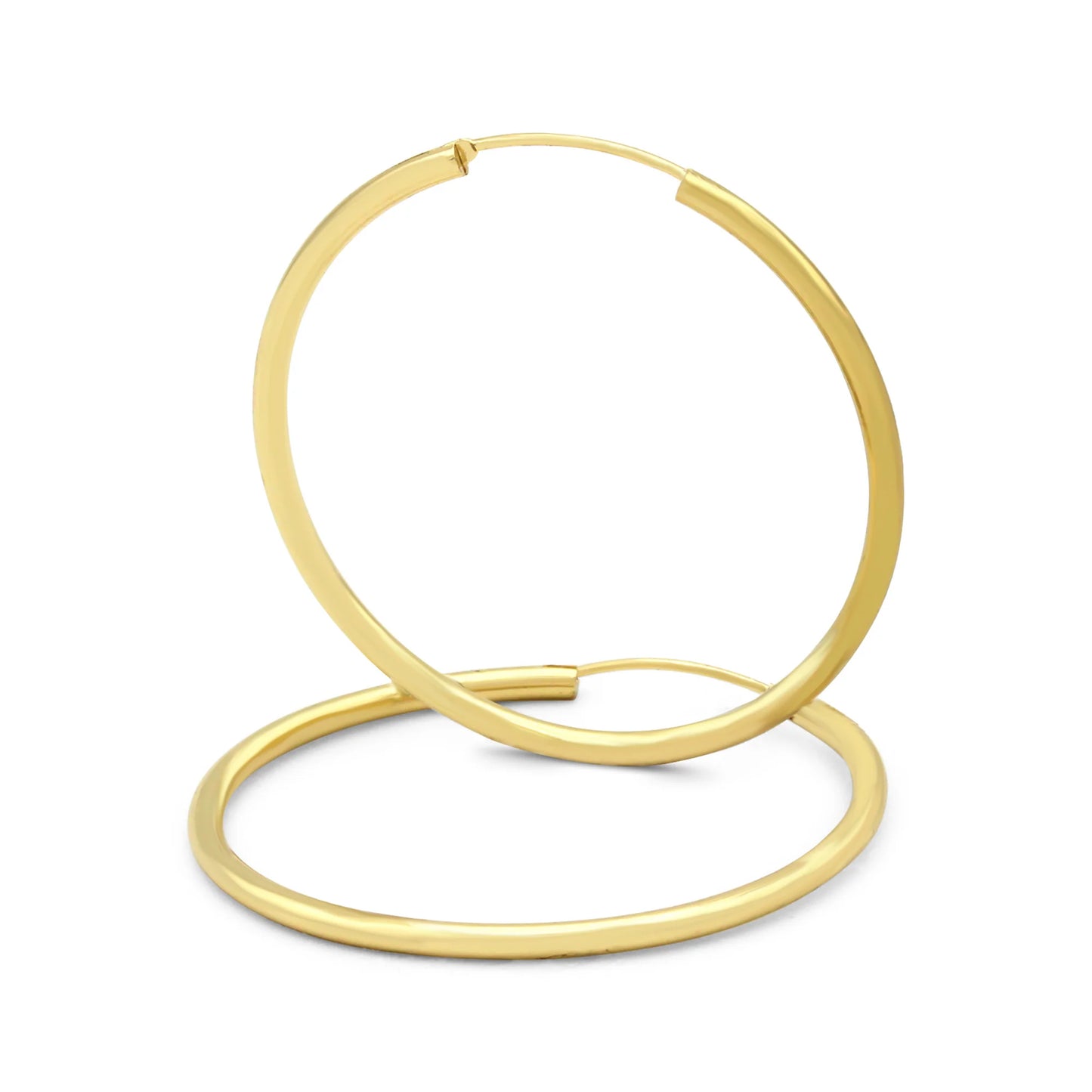 Classic 3mm 14k Gold Plated Hoop Earrings