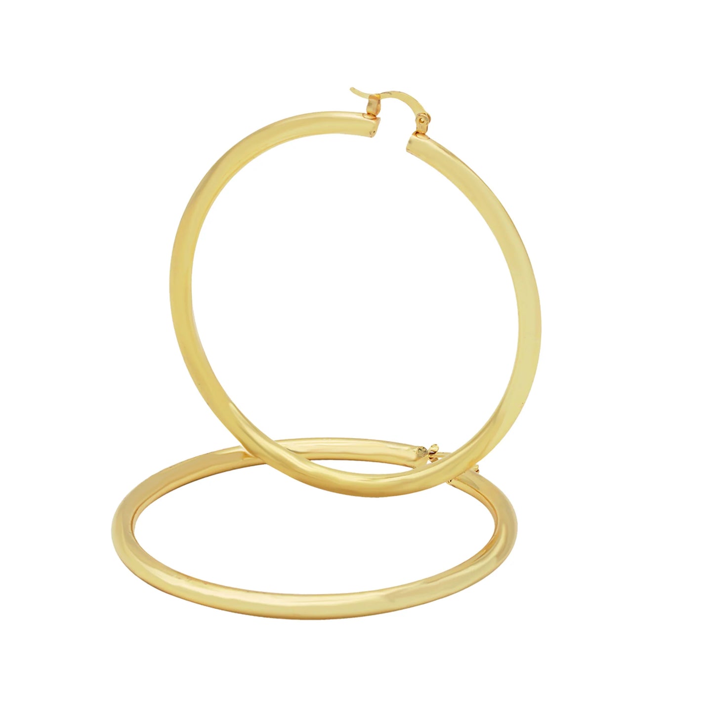 Classic 3mm 14k Gold Plated Hoop Earrings