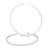 Classic 2mm Silver Hoop Earrings